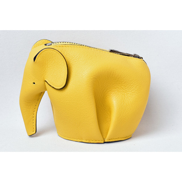 Loewe Coin Case Elephant Charm Yellow - Picture 2 of 8